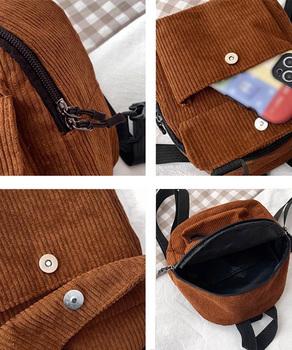 コーデュロイ リュックバッグ 軽量 送料無料 即日発送-3