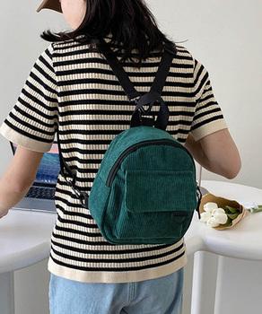 コーデュロイ リュックバッグ 軽量 送料無料 即日発送-4
