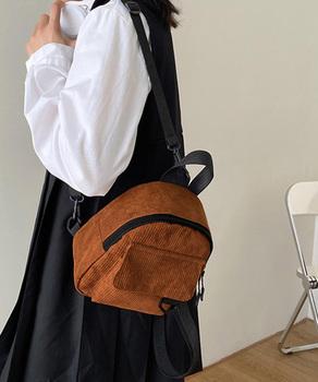 コーデュロイ リュックバッグ 軽量 送料無料 即日発送-5