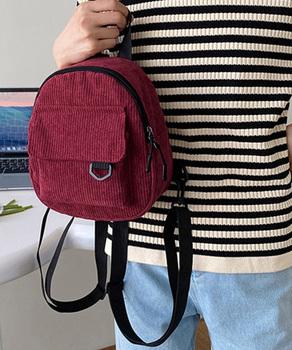 コーデュロイ リュックバッグ 軽量 送料無料 即日発送-8