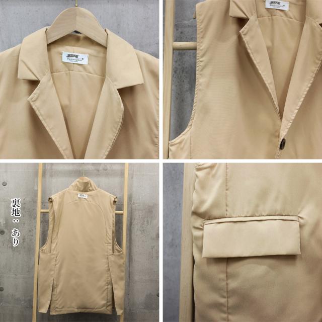 テーラードベスト ジレ レディース 送料無料 即日発送-3