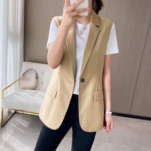 テーラードベスト ジレ レディース 送料無料 即日発送-6