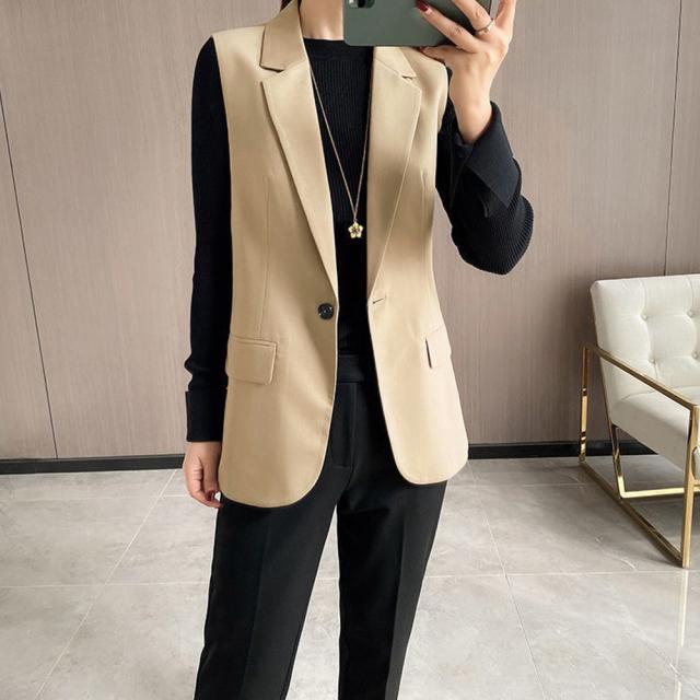 テーラードベスト ジレ レディース 送料無料 即日発送-8