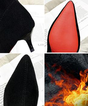 ショートブーツ スエードブーティ 裏起毛 送料無料 即日発送-3