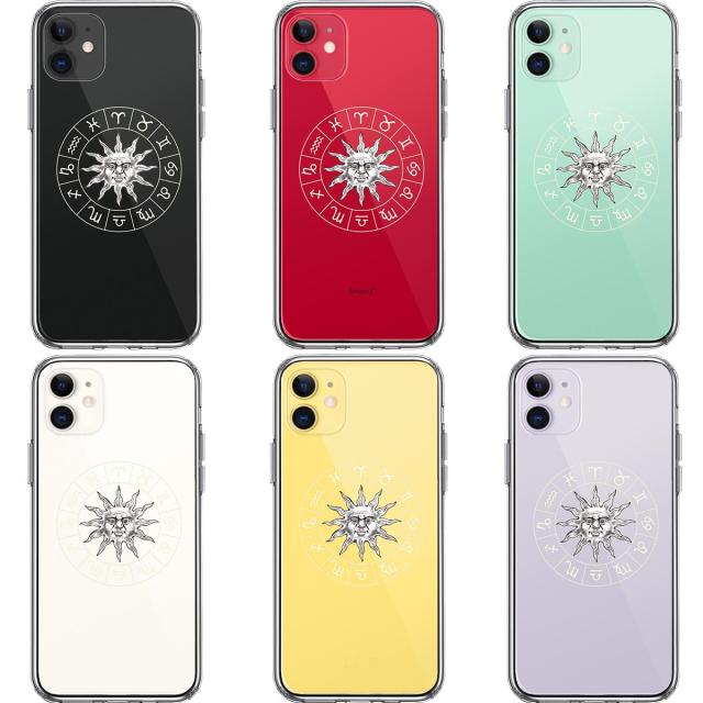 iPhone11 ケース クリア 12星座 シンボル スマホケース 側面ソフト 背面ハード ハイブリッド  送料無料-1