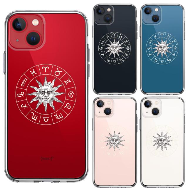 iPhone13mini ケース クリア 12星座 シンボル スマホケース 側面ソフト 背面ハード ハイブリッド 送料無料-1