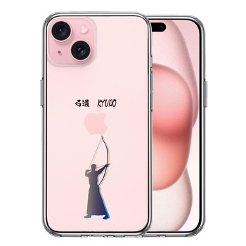 iPhone15 ケース クリア 弓道 スマホケース 側面ソフト 背面ハード ハイブリッド 送料無料-0