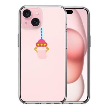 iPhone15 ケース クリア UFOキャッチャー りんご キャッチ スマホケース 側面ソフト 背面ハード ハイブリッド  送料無料-0