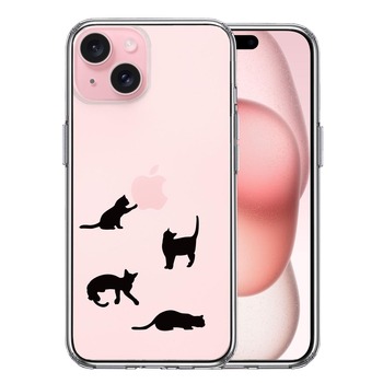 iPhone15 ケース クリア 陽だまりのにゃんこ ねこ 猫 スマホケース 側面ソフト 背面ハード ハイブリッド 送料無料-0