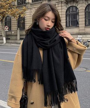 マフラー カシミヤタッチ大判ストール 送料無料 即日発送-2