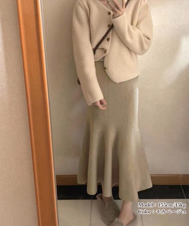 ニットスカート マーメイドスカート 送料無料 即日発送-8