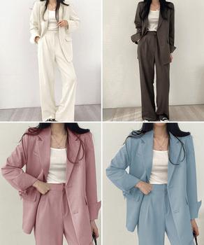 パンツスーツテーラードジャケット 送料無料 即日発送-4