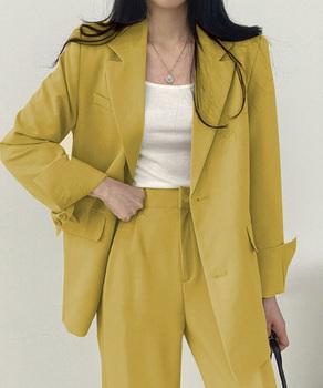 パンツスーツテーラードジャケット 送料無料 即日発送-5