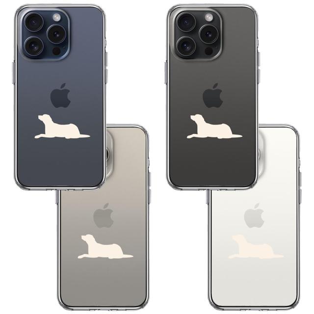 iPhone15Pro ケース クリア 犬 ラブラドールレトリバー 白 スマホケース 側面ソフト 背面ハード ハイブリッド  送料無料-1