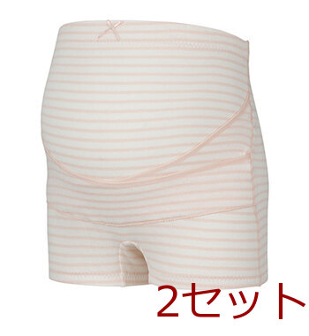 ピジョン おなからくらく妊婦帯パンツ ピンク マタニティ用 Mサイズ 1枚入 2セット 送料無料-4