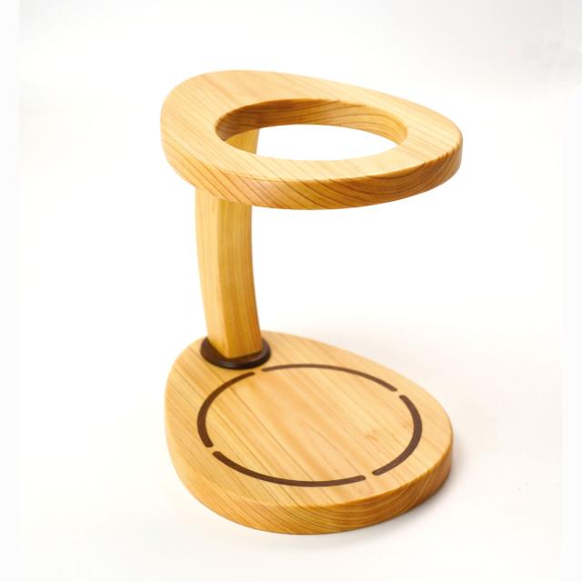 木製珈琲ドリップスタンド 取手型 ひのき コーヒードリップ用具 送料無料-1