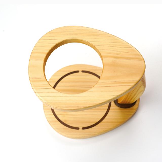 木製珈琲ドリップスタンド 取手型 ひのき コーヒードリップ用具 送料無料-5