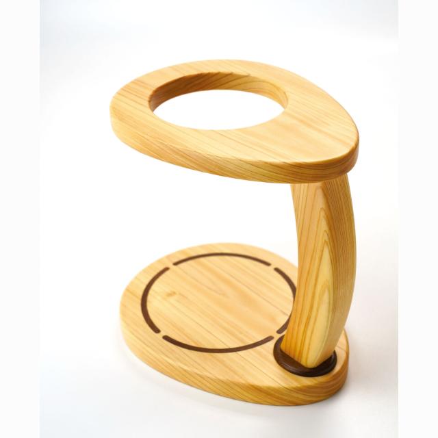 木製珈琲ドリップスタンド 取手型 ひのき コーヒードリップ用具 送料無料-7