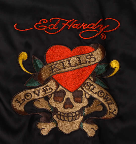 大きいサイズ Ed Hardy 刺繍スカジャン 3L 4L 5L 6L MC341201-13640 ラッピング可 送料無料 即日発送-5