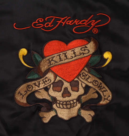 大きいサイズ Ed Hardy 刺繍スカジャン 3L 4L 5L 6L MC341202-13641 ラッピング可 送料無料 即日発送-5