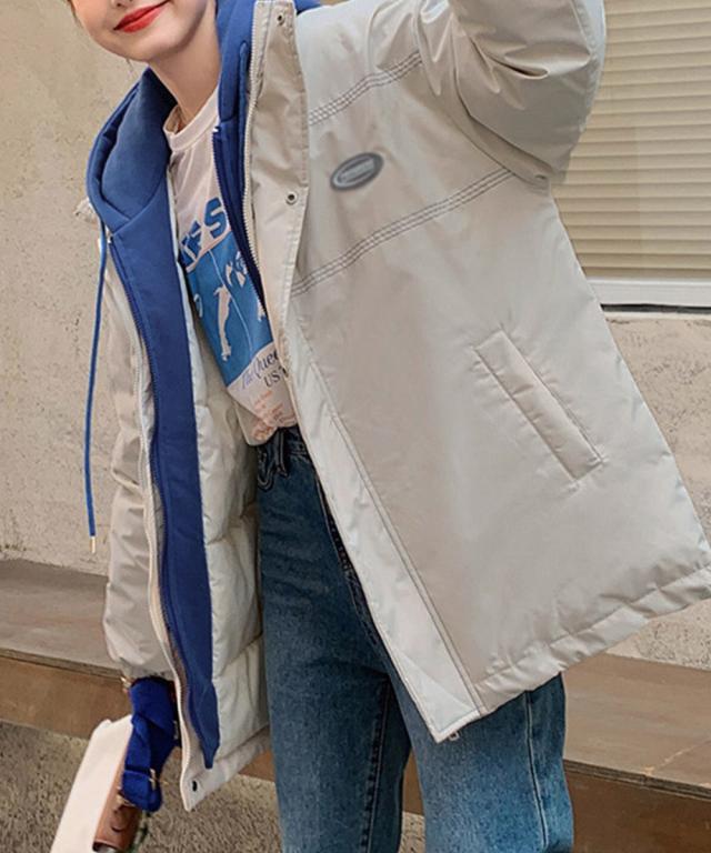 エコダウンジャケット フード付中綿コート 送料無料 即日発送-9