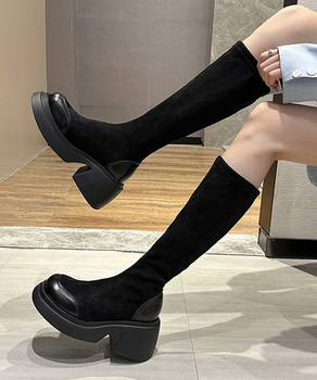 厚底ブーツ ニーハイブーツ ロングブーツ 送料無料 即日発送-0