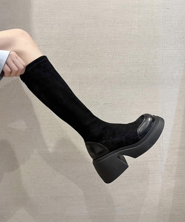 厚底ブーツ ニーハイブーツ ロングブーツ 送料無料 即日発送-6