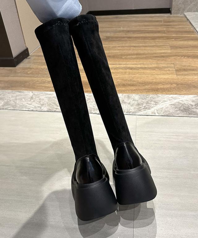 厚底ブーツ ニーハイブーツ ロングブーツ 送料無料 即日発送-7