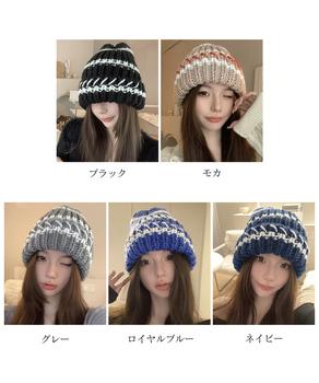 ニット帽 レディース 防寒帽子 秋冬 送料無料 即日発送-1