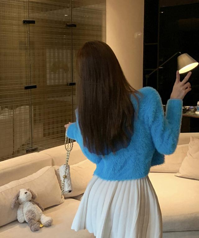 モヘアアンサンブルニット レディース 送料無料 即日発送-8