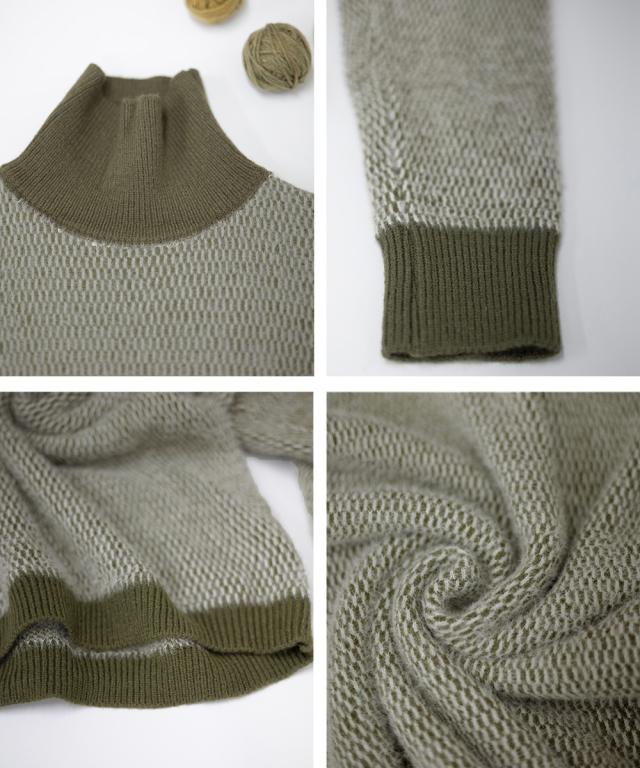 タートルネック ニットトップスレディース 送料無料 即日発送-3