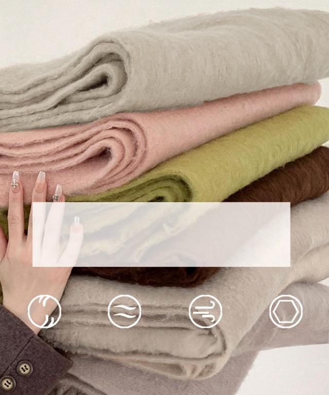 ボリュームマフラー大判 ツイストフリンジ 送料無料 即日発送-2