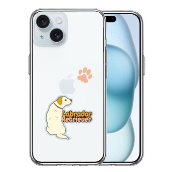 iPhone15 ケース クリア ラブラドールレトリバー2 スマホケース 側面ソフト 背面ハード ハイブリッド  送料無料-0