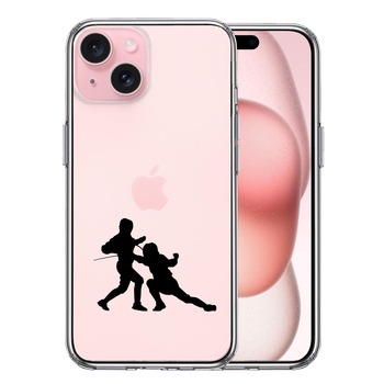iPhone15 ケース クリア フェンシング スマホケース 側面ソフト 背面ハード ハイブリッド  送料無料-0