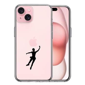 iPhone15 ケース クリア フィギアスケート 女子 スマホケース 側面ソフト 背面ハード ハイブリッド  送料無料-0