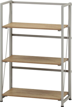 折リたたみシェルフ アロン3段 送料無料-10