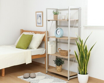 折リたたみシェルフ アロン4段 送料無料-11