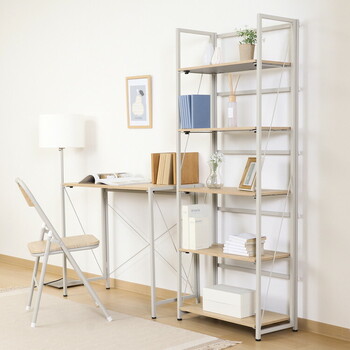 折リたたみシェルフ アロン5段 送料無料-12