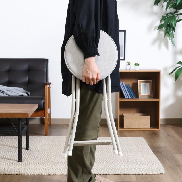 折リたたみスツール 4脚セット 送料無料-16