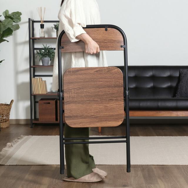 折リたたみチェア アロン 2脚セット 送料無料-5