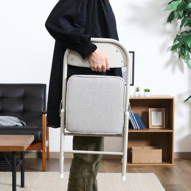 折リたたみチェア ロータイプ 6脚セット 送料無料-16