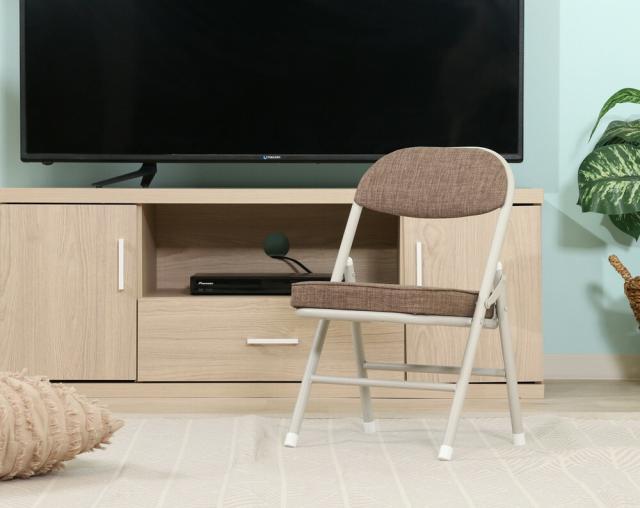 折リたたみチェア ロータイプ 6脚セット 送料無料-1