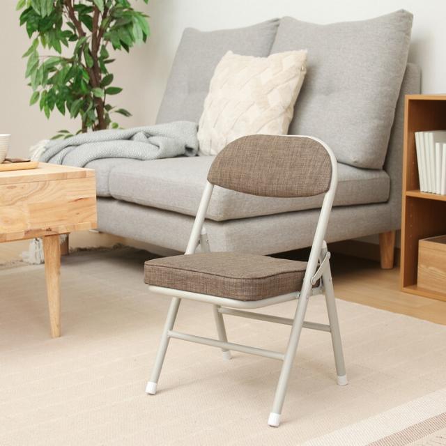 折リたたみチェア ロータイプ 6脚セット 送料無料-2