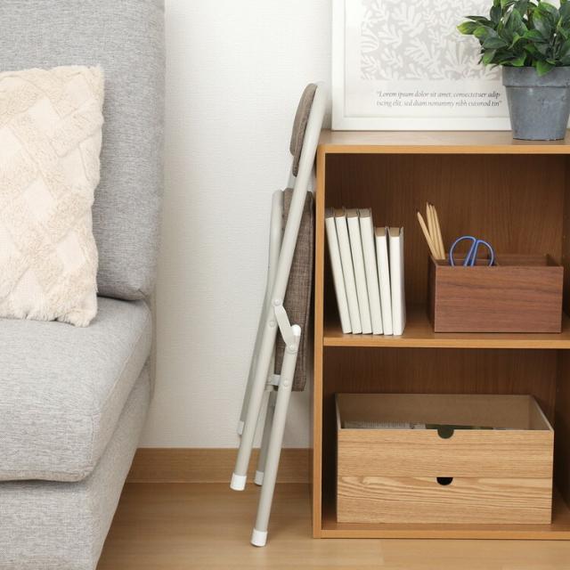 折リたたみチェア ロータイプ 6脚セット 送料無料-5