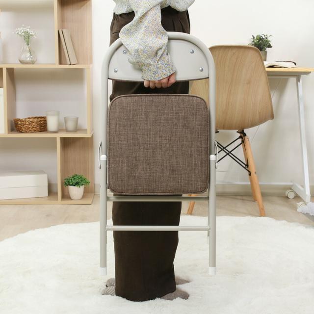 折リたたみチェア ロータイプ 6脚セット 送料無料-6