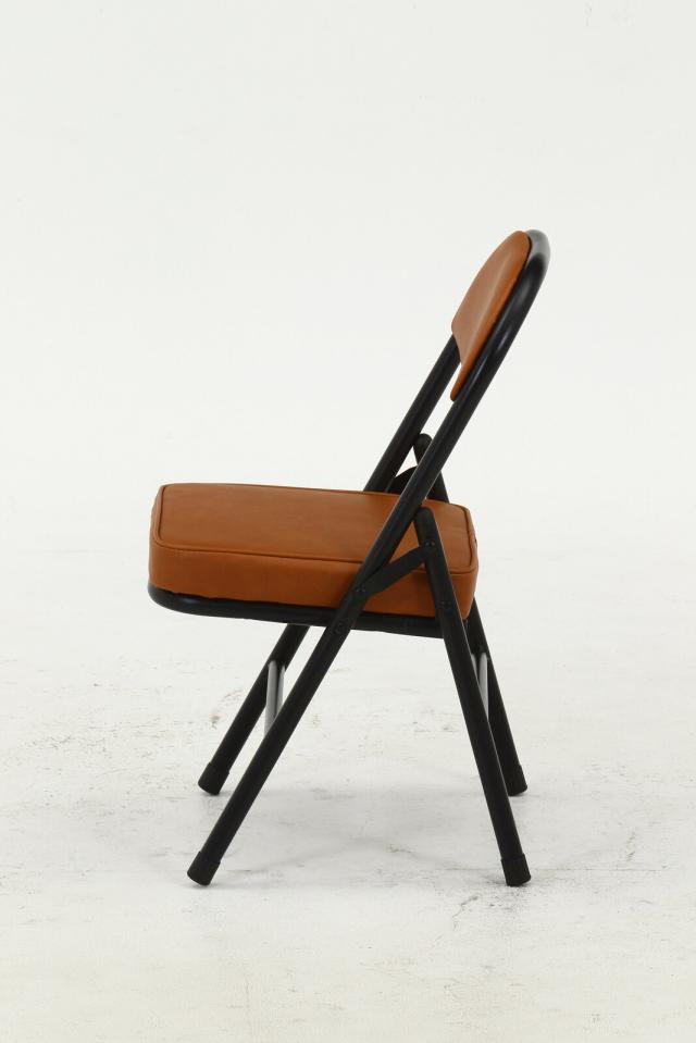 折リたたみチェア ロータイプPU 6脚セット 送料無料-8