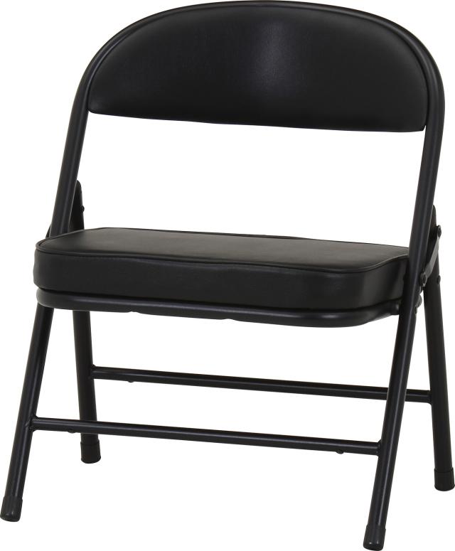 折リたたみチェア ロータイプワイドPU 4脚セット 送料無料-9