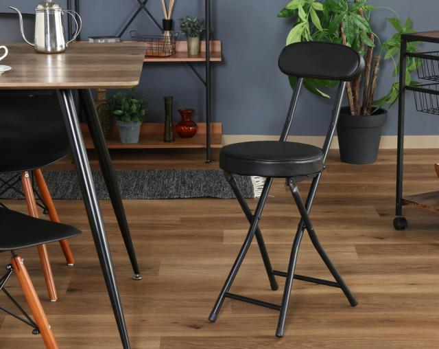 折リたたみチェアPU 4脚セット 送料無料-11