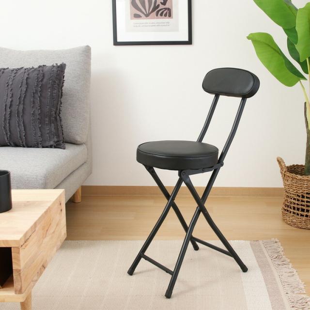 折リたたみチェアPU 4脚セット 送料無料-12