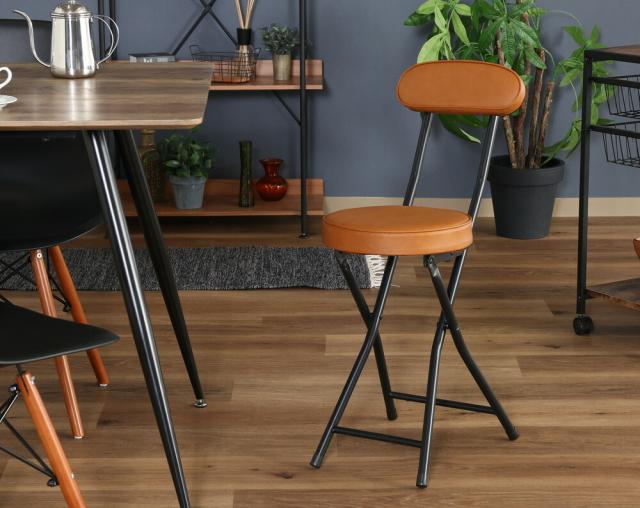 折リたたみチェアPU 4脚セット 送料無料-1